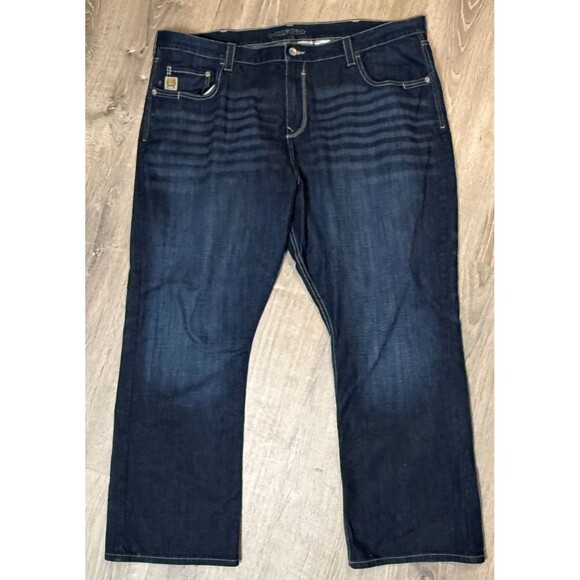 Cinch Carter 2.4 Western Denim Jeans Men's 46x32 Dark Wash Bootcut Rodeo Cowboy - Picture 1 of 8